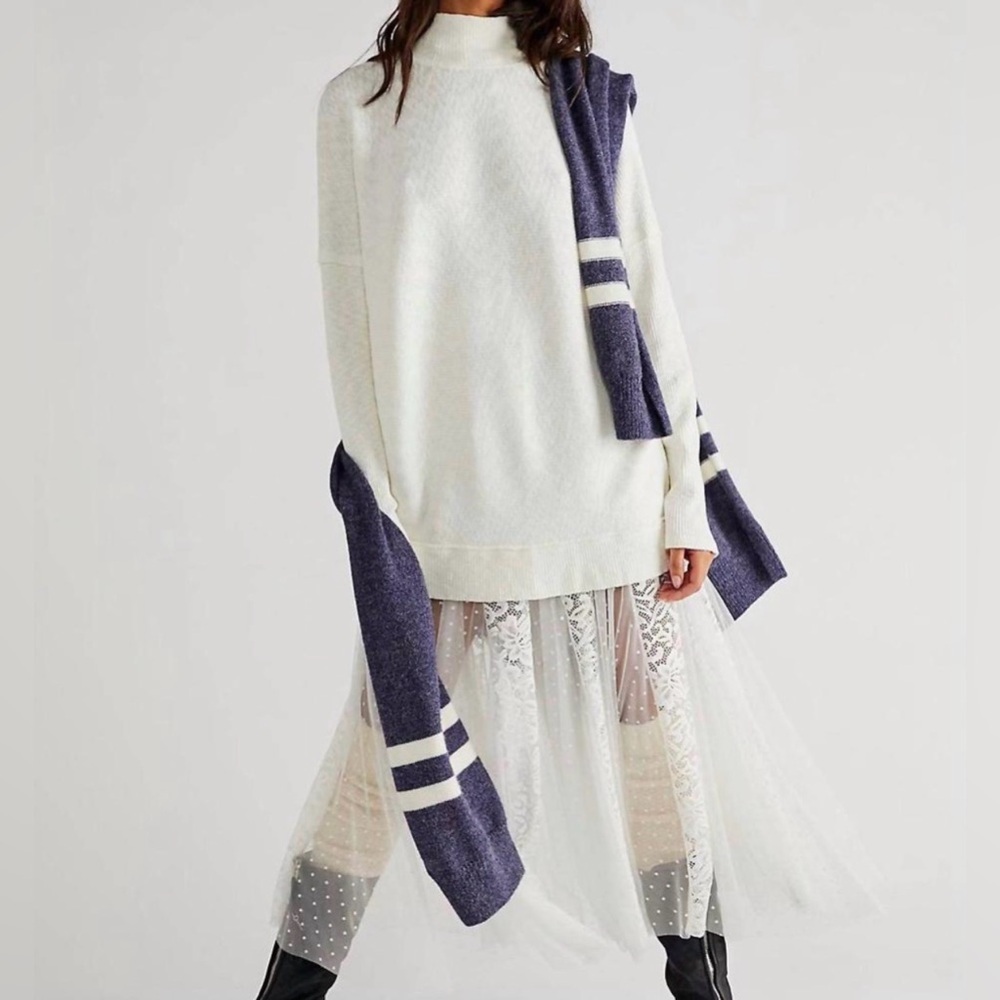 Free People Casey Mock Neck Sweater